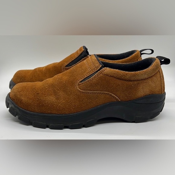 Lands End Men's Insulated Comfort Mocs, Vibram Arctic Grip‎ Sz 6 - Picture 1 of 5